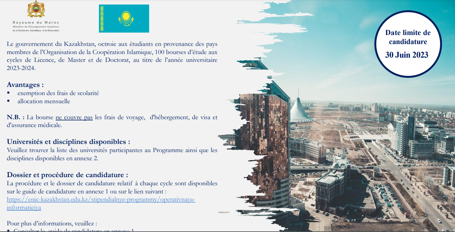 100 Bourses D'études Aux Cycles Licence, Master Et Doctorat, Offertes ...